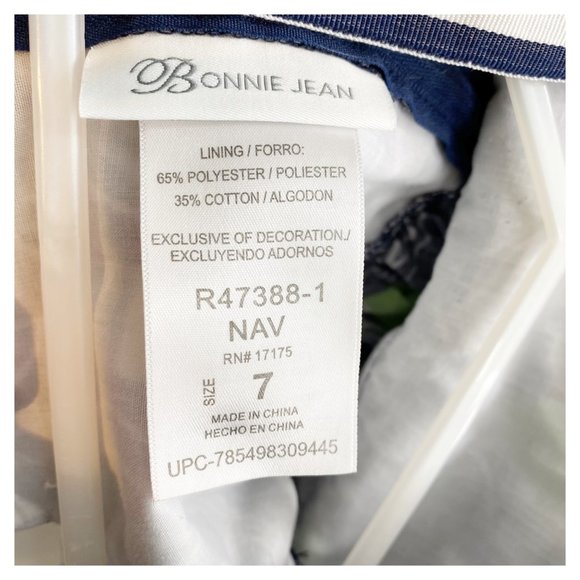 Bonnie Jean Sleeveless Patterned Sundress Girls Size 7 - Picture 4 of 5